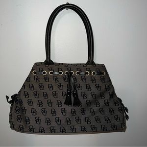 Dooney & Bourke Signature Canvas Satchel Bag. Good condition